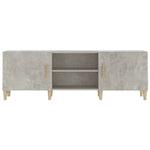 TV Cabinet Concrete Grey 150x30x50 cm Engineered Wood 812622