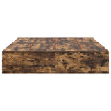 Storage Bed Frame Smoked Oak 150 x 200 cm Engineered Wood 3335385