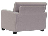 Armchair Light Grey Faux Lamb Fleece 42043406