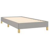 Bed Frame without Mattress Light Grey 90x190 cm Single Single Fabric 349830