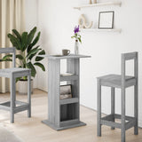 ZNTS Bar Table with Storage Grey Sonoma 60x60x102 cm Engineered Wood 854333