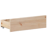 Bed Frame without Mattress with Headboard 150x200 cm King Size Solid Wood Pine 3308762