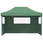 ZNTS Foldable Party Tent Pop-Up with 3 Sidewalls Green 4005016