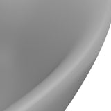 Luxury Basin Overflow Oval Matt Light Grey 58.5x39 cm Ceramic 146938