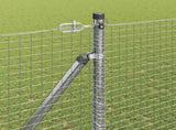 Welded Wire Fence with Spikes 10 x 1.5 m Galvanised Steel Mesh 3351941