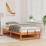 Bed Frame Brown 90 x 190 cm Solid Pine Wood 873153