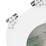 Soft-Close Toilet Seat Green 44 x 38 cm MDF board 42027190