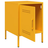 Bedside Cabinets 2 pcs Mustard Yellow 36x39x50.5 cm Steel 842917