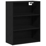 Highboard with Drawer 2 pcs Black Oak Engineered Wood 3416220