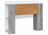 Headboard Cabinet with Storage Grey Sonoma Engineered Wood 8001252