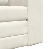 Sofa Bed Cream 98 x 71 x 83 cm Velvet 4106672