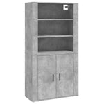 Highboard Concrete Grey Engineered Wood 3185363