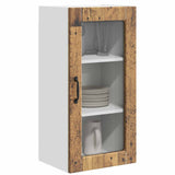 Wall Glass Cabinet LUCCA Old Wood 40 x 31 x 80 cm 885001