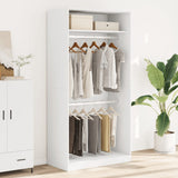 Wardrobe White 100x50x200 cm Engineered Wood 3307801