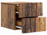 Wall-Mounted Bedside Cabinet Old Wood 33 x 34.5 x 43 cm 898311