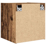 ZNTS Wall-mounted Bedside Cabinets 2 pcs Old Wood 38x34x40 cm 861262