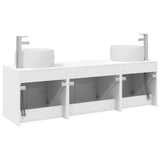 Bathroom Cabinet Set 3 pcs High Gloss White 49.5 x 44.5 x 66 cm 3405711