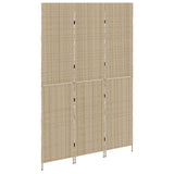 Room Divider Folding Manual Beige 146 x 200 cm Poly Rattan 42003678