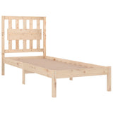 Bed Frame without Mattress Solid Wood Single 3103898