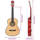 8 Piece Classical Guitar Beginner Set 3/4 36 70115