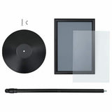 Pedestal Poster Stand Height Adjustable Silver A3 PVC and Steel 42020975
