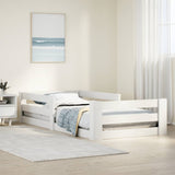 Bed Frame without Mattress White 80x160 cm Solid Wood Pine 855691