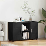 Sideboard FLORIN Black 88.5 x 30.5 x 55.5 cm Engineered Wood 880292