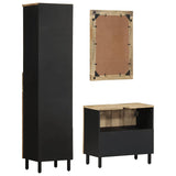 3 Piece Bathroom Furniture Set Solid Wood Mango 3310130