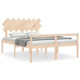Senior Bed without Mattress 140x200 cm Solid Wood 3195546