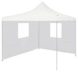 48862 Professional Folding Party Tent with 2 Sidewalls 3x3 m Steel White