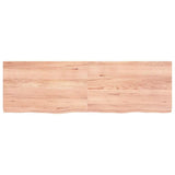Wall Shelf Light Brown 160x50x cm Treated Solid Wood Oak 363713