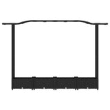 Raised Bed with Trellis and Roof Black 207 x 40 x 126 cm PP 42032529