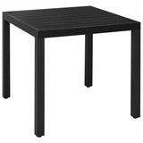 5 Piece Garden Dining Set Aluminium Black 3070625