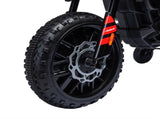 12V Aprilia Licensed Kids Motorbike with Training Wheels, Spring Suspension, LED Headlight, USB, T3398P348446