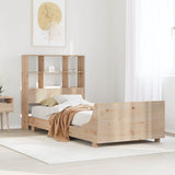 Bed Frame without Mattress 100x200 cm Solid Wood Pine 3323695