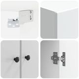 Wall-Mounted Cabinet High Gloss White 59 x 31 x 60 cm 899089