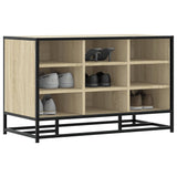 Shoe Bench Sonoma Oak 84x40x53.5 cm Engineered Wood and Metal 849230