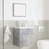 2 Piece Bathroom Furniture Set Concrete Grey Engineered Wood 856368