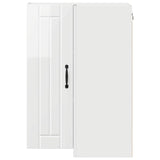 Wall Corner Cabinet LUCCA High Gloss White 57 x 57 x 80 cm 885079