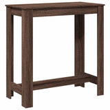 Bar Table Brown Oak 102x50x103.5 cm Engineered Wood 854415