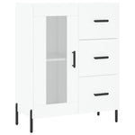Highboard White 69.5x34x180 cm Engineered Wood 3189517