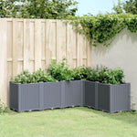 ZNTS Garden Planter Grey 160x120x53 cm PP 367861