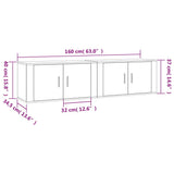 Wall-mounted TV Cabinets 2 pcs Grey Sonoma 80x34.5x40 cm 3188356