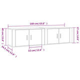 Wall-mounted TV Cabinets 2 pcs Sonoma Oak 80x34.5x40 cm 3188353