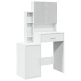 Dressing Table with Cabinet White 80x35x132 cm 848234