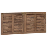 Bed Headboard Natural Solid Teak Wood 42024572