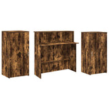 Reception Desk Smoked Oak 200x50x103,5 cm Engineered Wood 3324218