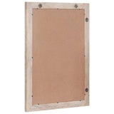 Wall Mirror Bleached White 70 x 50 cm Engineered Wood and Glass 4018147