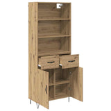 Highboard with Drawer 2 pcs Artisan Oak Engineered Wood 3415947