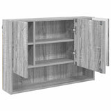Mirror Cabinet Grey Sonoma 80 x 17 x 55 cm Engineered Wood 883360